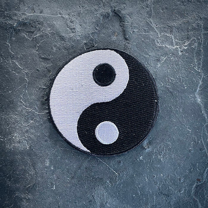 yin and yang, embroidery version - PATCH