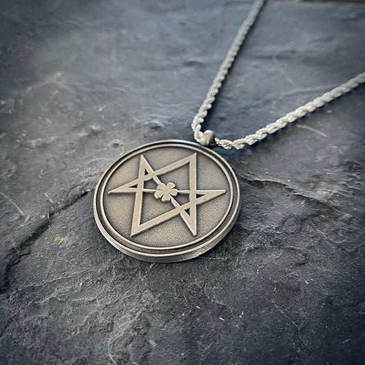 Unicursal hexagram, matte edition - NECKLACE