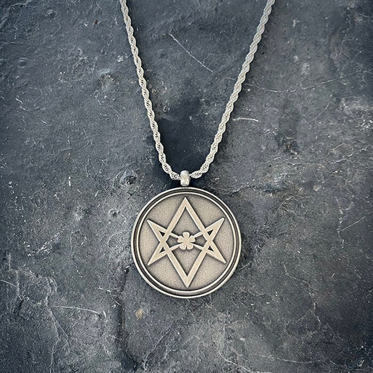 Unicursal hexagram, matte edition - NECKLACE