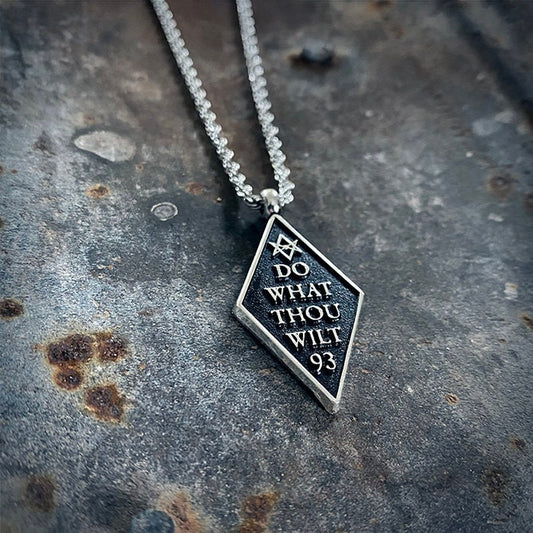 Do what thou wilt, 93, Thelema - NECKLACE