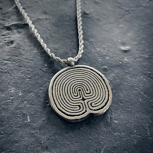 Trojaborg, ancient maze, iron and bronze age - NECKLACE