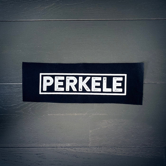 PERKELE, finnish cuss word, the devil - BACK PATCH