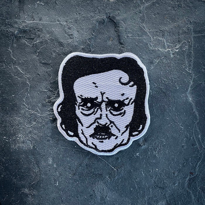 Edgar Allan Poe, classic horror, embroidery version - PATCH