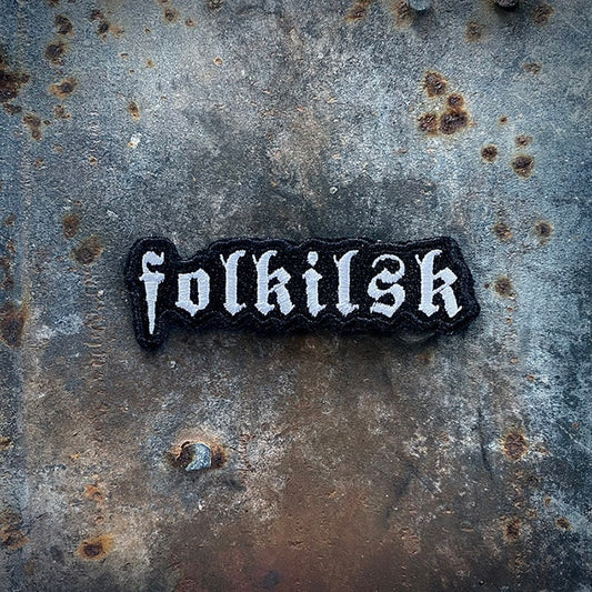 Folkilsk, text, misanthrope, embroidery version - PATCH