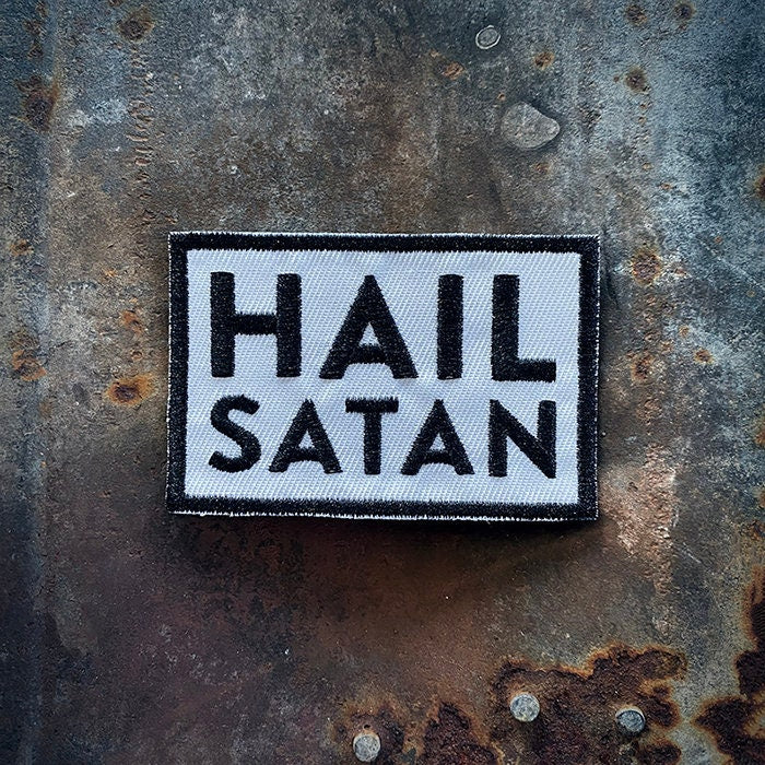 Hail Satan, embroidery version - PATCH