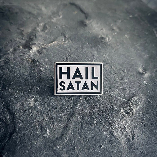 Hail Satan, large square version - PIN