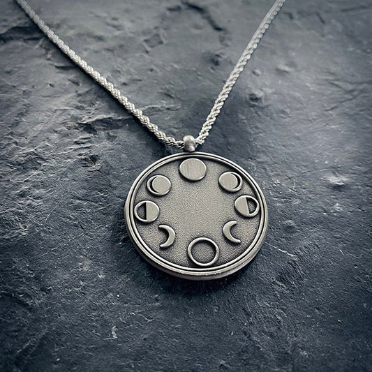 Moon phase, moon cycle - NECKLACE