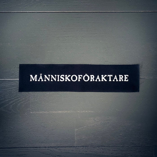 Människoföraktare, misanthrope - BACK PATCH